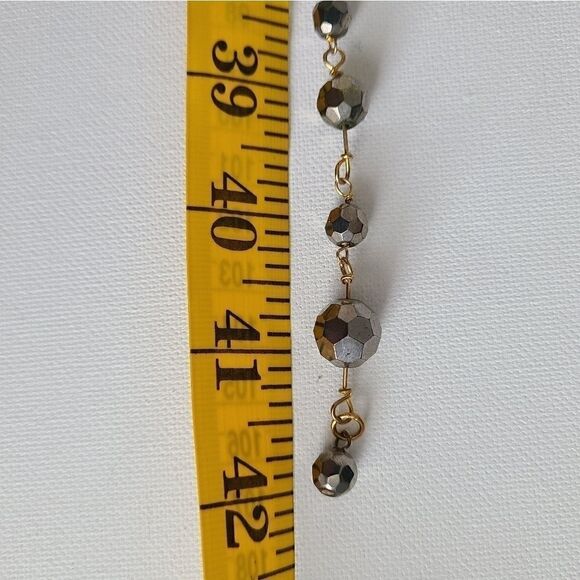 Cookie Lee Jewelry Long Glass Bead Necklace - Picture 9 of 9